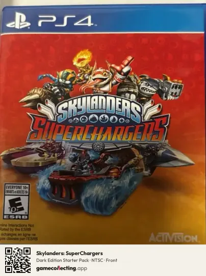 Skylanders: SuperChargers PlayStation 4, NTSC box front