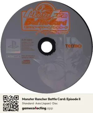 Monster Rancher Battle Card: Episode II PlayStation, Asia disc