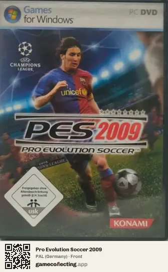 Pro Evolution Soccer 2009 Computer, Germany box front