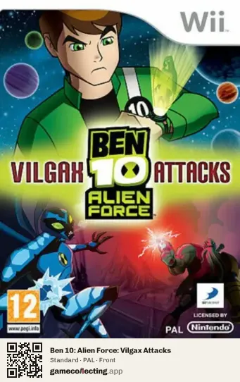 Ben 10: Alien Force: Vilgax Attacks Nintendo Wii, PAL box front