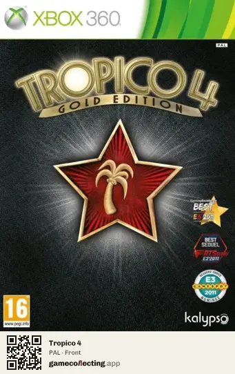 Tropico 4 Xbox 360, PAL box front