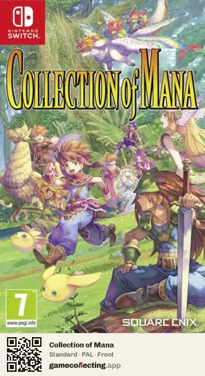 Collection of Mana Nintendo Switch, PAL box front