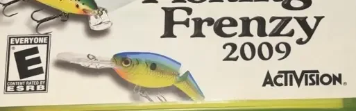 Rapala Fishing Frenzy 2009, the ESRB box on its front