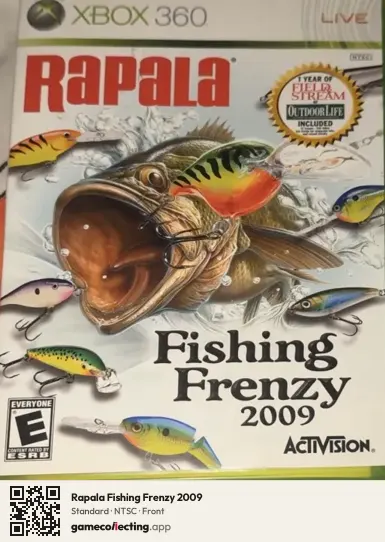 Rapala Fishing Frenzy 2009 Xbox 360, NTSC box front