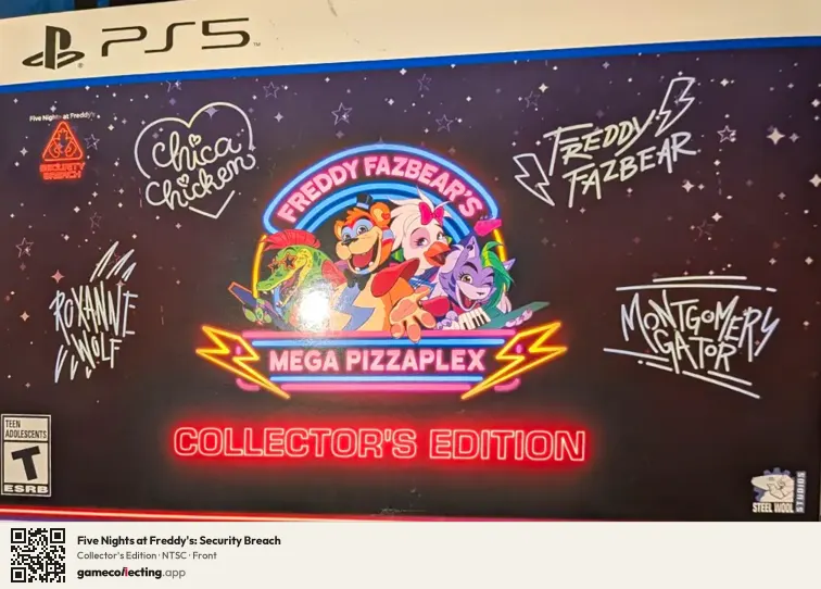 Five Nights at Freddy's: Security Breach PlayStation 5, NTSC box front