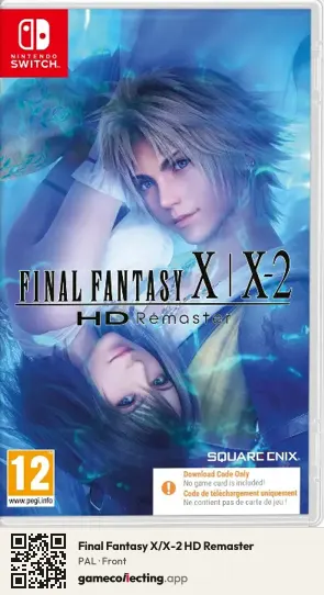 Final Fantasy X/X-2 HD Remaster Nintendo Switch, PAL box front
