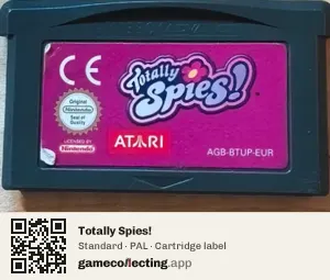 Totally Spies! Game Boy Advance, PAL cartridge label