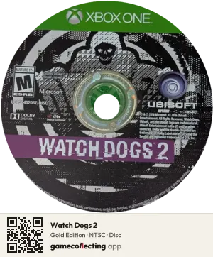Watch Dogs 2 Xbox One, NTSC disc