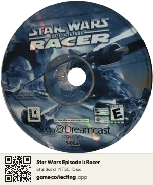 Star Wars Episode I: Racer Sega Dreamcast, NTSC disc