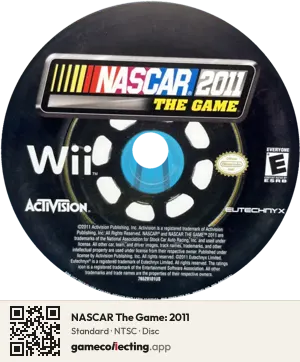 NASCAR The Game: 2011 Nintendo Wii, NTSC disc