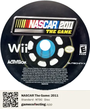NASCAR The Game: 2011 Nintendo Wii, NTSC disc