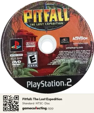 Pitfall: The Lost Expedition PlayStation 2, NTSC disc