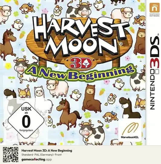 Harvest Moon 3D: A New Beginning Nintendo 3DS, Germany box front