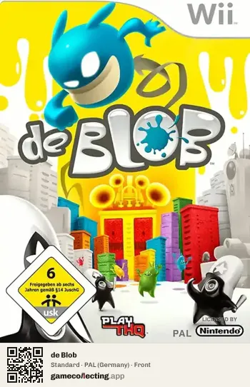 de Blob Nintendo Wii, Germany box front