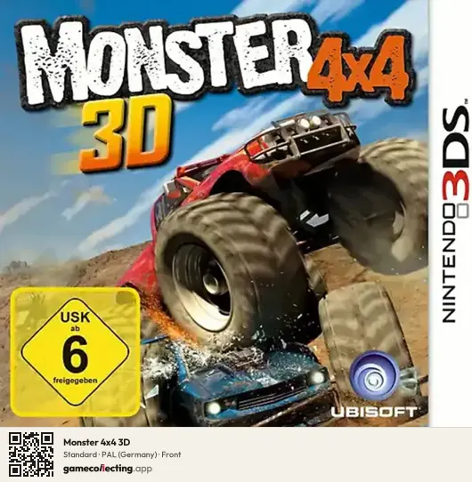 Monster 4x4 3D Nintendo 3DS, Germany box front