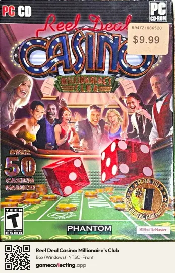 Reel Deal Casino: Millionaire's Club Computer, NTSC box front