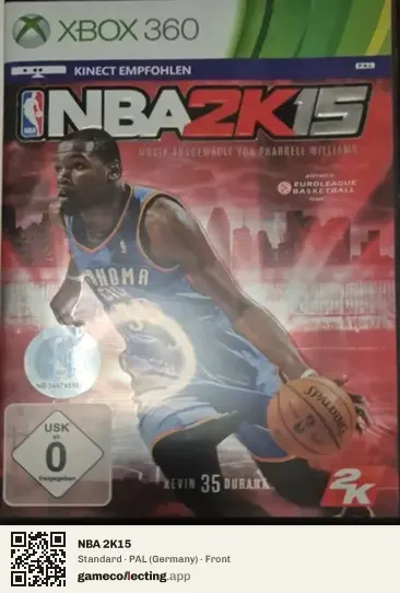 NBA 2K15 Xbox 360, Germany box front