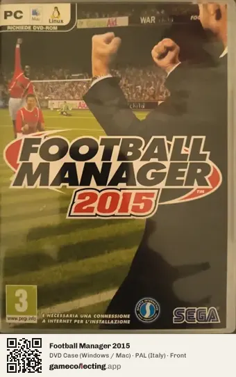Football Manager 2015 Computer, Italy box front