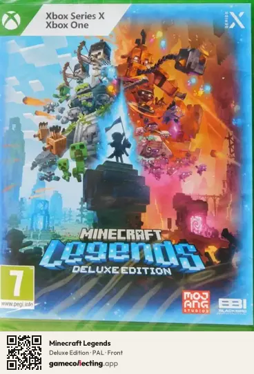 Minecraft Legends Xbox Series X, PAL box front