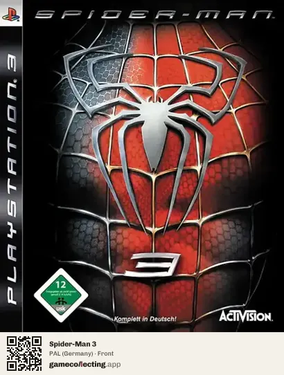Spider-Man 3 PlayStation 3, Germany box front