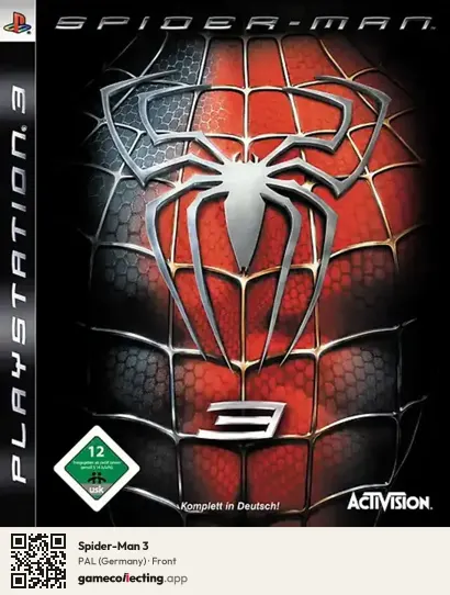 Spider-Man 3 PlayStation 3, Germany box front