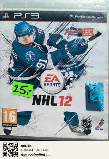 NHL 12 PlayStation 3, PAL box front