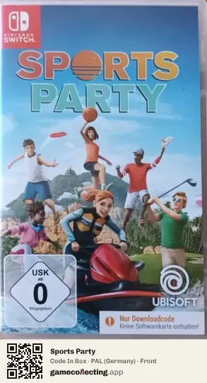 Sports Party Nintendo Switch, Germany box front