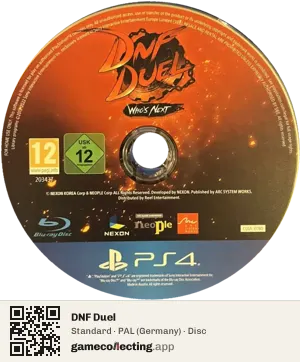 DNF Duel PlayStation 4, PAL disc