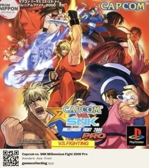 Capcom vs. SNK Millennium Fight 2000 Pro PlayStation, Asia box front