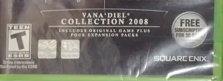 Final Fantasy XI, the ESRB box on its front