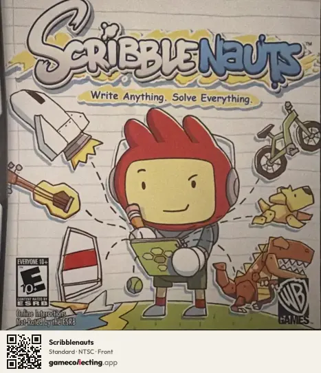 Scribblenauts Nintendo DS, NTSC box front