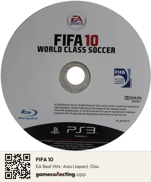 FIFA 10 PlayStation 3, Asia disc