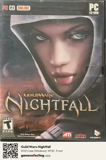 Guild Wars: Nightfall Computer, NTSC box front
