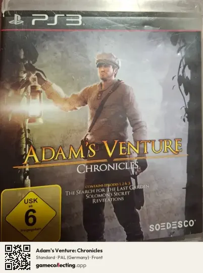 Adam's Venture: Chronicles PlayStation 3, Germany box front