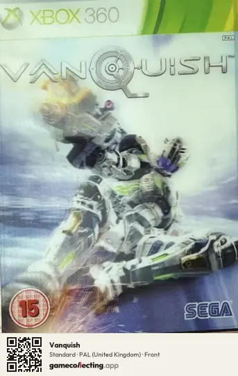Vanquish Xbox 360, United Kingdom box front