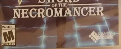 Sword of the Necromancer, the ESRB box on its front