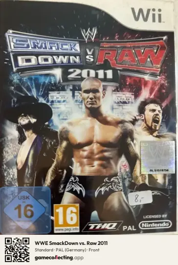 WWE SmackDown vs. Raw 2011 Nintendo Wii, Germany box front