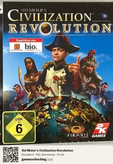 Sid Meier's Civilization Revolution PlayStation 3, Germany box front