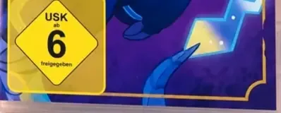 Pokémon Violet, the USK square on its front
