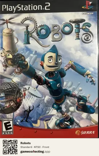 Robots PlayStation 2, NTSC box front