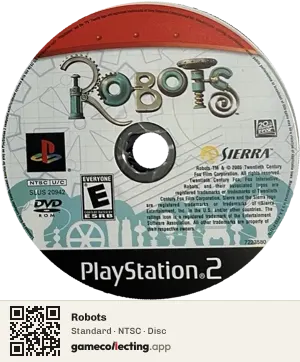 Robots PlayStation 2, NTSC disc