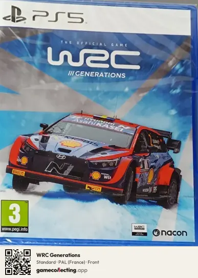 WRC Generations PlayStation 5, France box front