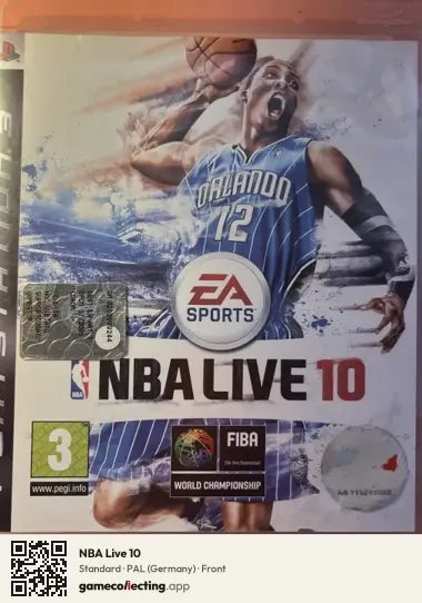 NBA Live 10 PlayStation 3, Germany box front