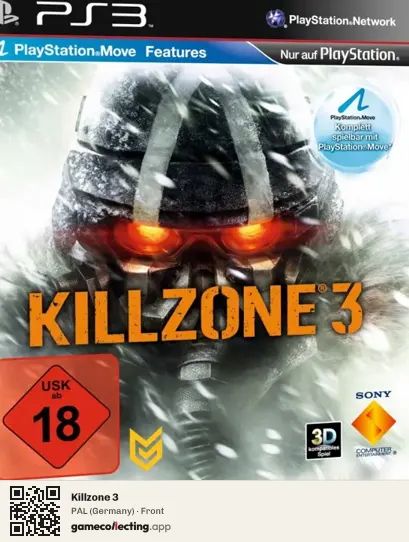 Killzone 3 PlayStation 3, Germany box front