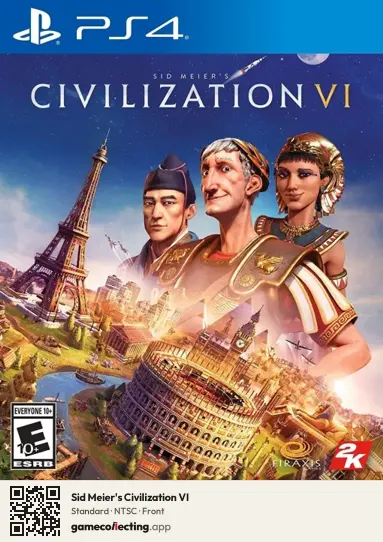 Sid Meier's Civilization VI PlayStation 4, NTSC box front