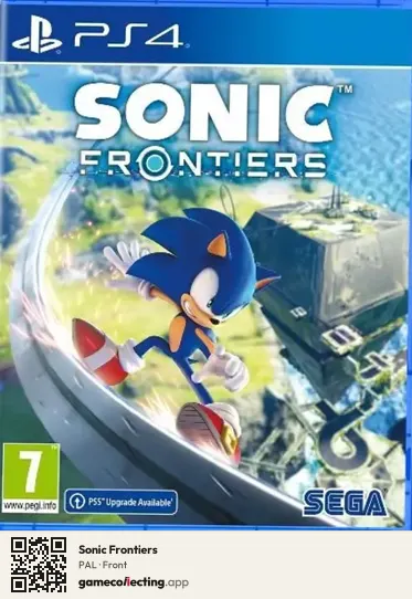 Sonic Frontiers PlayStation 4, PAL box front