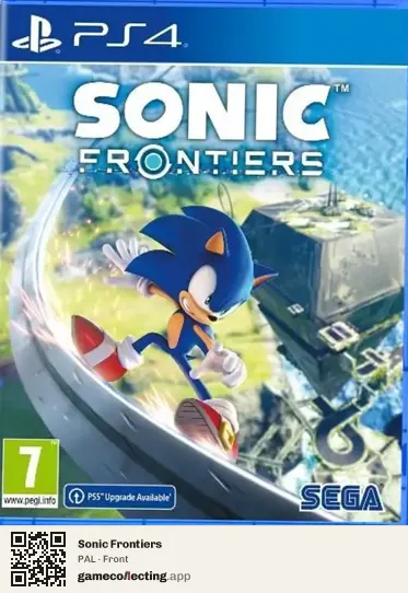 Sonic Frontiers PlayStation 4, PAL box front