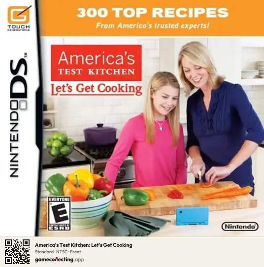 America's Test Kitchen: Let's Get Cooking Nintendo DS, NTSC box front