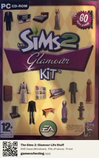 The Sims 2: Glamour Life Stuff Computer, France box front