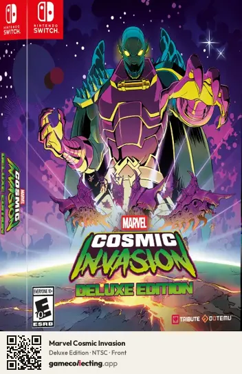 Marvel Cosmic Invasion Nintendo Switch, NTSC box front
